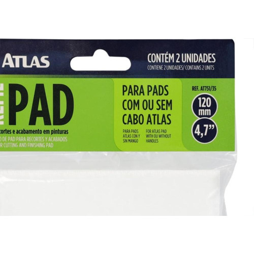 Refil Pad Pintura Recorte Atlas 2Pecas At751/35
