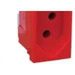 Kit C/3 - Modulo Pial Pop Vermelho 1 Tomada 20A Lg03020Vm
