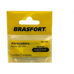Cartela Abracadeira Rosca Sem Fim Brasfort  5/8 X 3/4'' Cartela Com 2 Pecas 7652