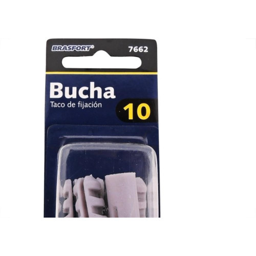 Cartela Bucha Fixacao Brasfort 10 Cartela Com 05 Pecas 7662