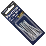 Cartela Parafuso Madeira Brasfort Cabeca Chata Fenda 4,2X50 Cartela Com 6 Pecas 7684