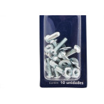 Cartela Parafuso Rosca Maquina Brasfort   Redonda 5/32 X 5/8+Porca+Arruela Cartela Com 10 Pecas 7727