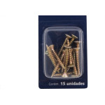 Cartela Parafuso Chipboard Brasfort Cabeca Chata Philips 3,5X25 Cartela Com 15 Pecas 7692