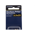 Cartela Parafuso Chipboard Brasfort Cabeca Chata Philips 3,5X25 Cartela Com 15 Pecas 7692