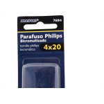Cartela Parafuso Chipboard Brasfort Cabeca Chata Philips 4,0X20 Cartela Com 15 Pecas 7694