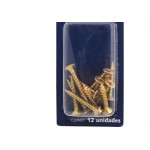 Cartela Parafuso Chipboard Brasfort Cabeca Chata Philips 4,0X25 Cartela Com 12 Pecas 7695