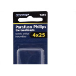 Cartela Parafuso Chipboard Brasfort Cabeca Chata Philips 4,0X25 Cartela Com 12 Pecas 7695