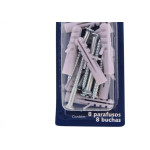 Cartela Parafuso Madeira Brasfort Com Bucha 06Mm Philips Cartela Com 8 Pecas 7680