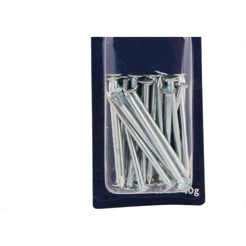 Cartela Prego Aco Polido Brasfort Com Cabeca  15X15 (2,40X34mm) Cartela Com 40 Gramas 7713