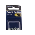 Cartela Prego Aco Polido Brasfort Com Cabeca  15X15 (2,40X34mm) Cartela Com 40 Gramas 7713