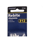 Cartela Rebite Brasfort Aluminio Repuxo 312 Cartela Com 10 Pecas 7716