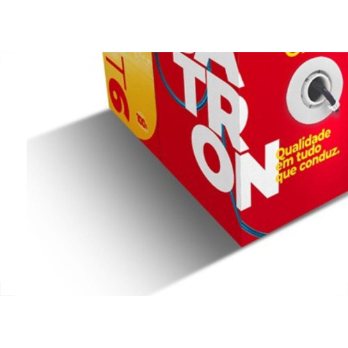 Fio Cabo Rede Megatron Cat6 4Pares 300M Cinza 2422