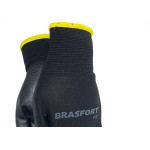 Luva Pu Brasfort Multitato Preta Tamanho 08 7979