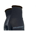 Luva Pu Brasfort Multitato Preta Tamanho 10 7981