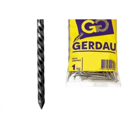 Prego Ardox Gerdau Com Cabeca  19X36 (3,90X83mm) 1Kg 
