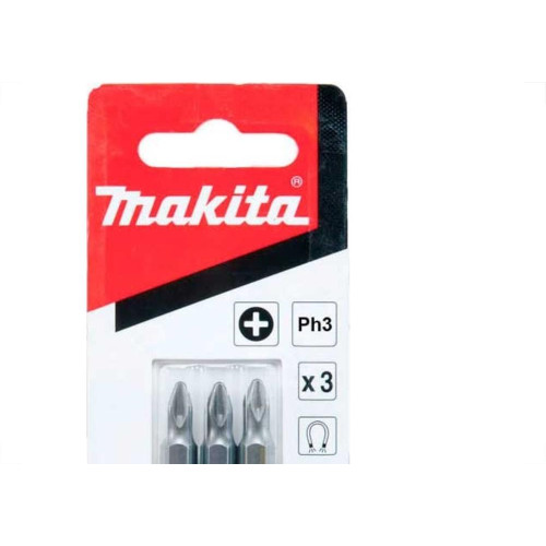 Ponteira Makita Bits Phillips Ph3 X 50Mm Com 3 Pecas B-25236