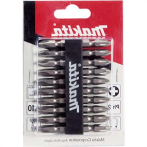 Ponteira Makita Bits Phillips Ph2 X 65Mm Com 10 Pecas D-34366
