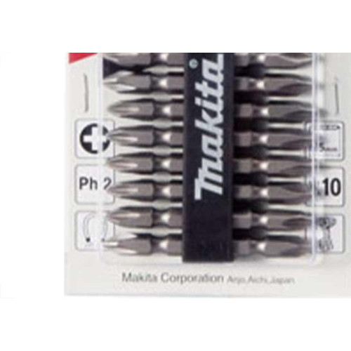 Ponteira Makita Bits Phillips Ph2 X 65Mm Com 10 Pecas D-34366