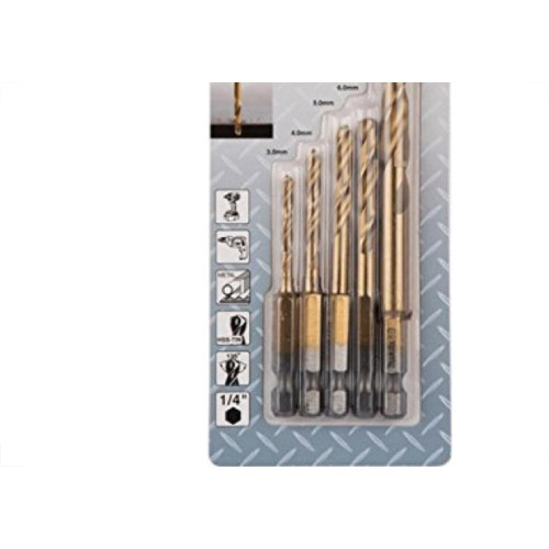 Broca Hss-Tin Makita 03A08Mm Com 5 Pecas B-57308