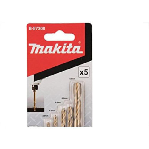 Broca Hss-Tin Makita 03A08Mm Com 5 Pecas B-57308