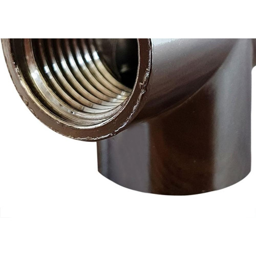 Tee Zamac Garden 3/4'' Rosca Rosca Cromado 10174Cre