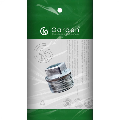 Plug Zamac Cromado 1/2'' Rosca Rosca Macho Cromado 10638Cre