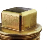 Plug Zamac Cromado 1/2'' Rosca Rosca Macho Amarelo 10638E