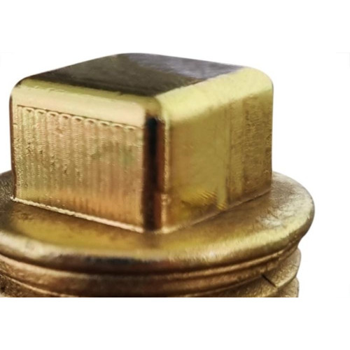 Plug Zamac Cromado 1/2'' Rosca Rosca Macho Amarelo 10638E