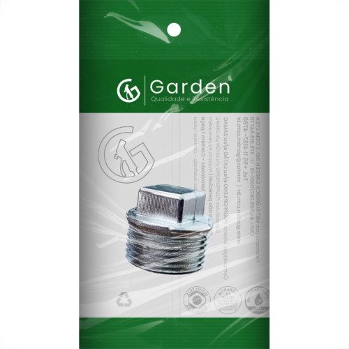 Plug Zamac Cromado 3/4'' Rosca Rosca Macho Cromado 10639Cre