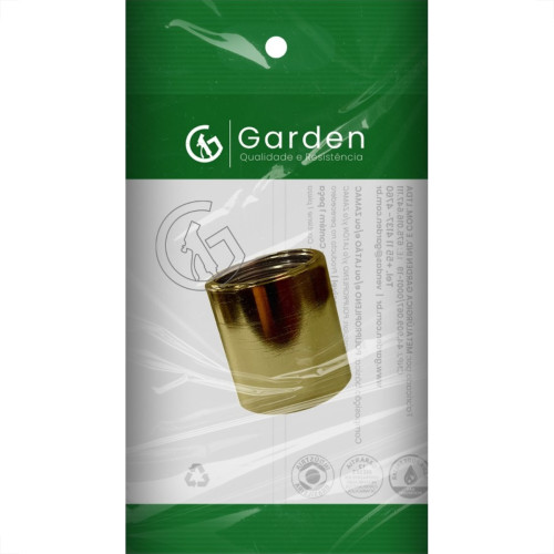 Luva Zamac Garden 1/2'' Rosca Rosca Amarela 10880E