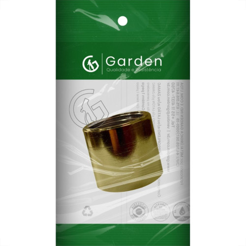 Luva Zamac Garden 3/4'' Rosca Rosca Amarela 10885E Luva Zamac Garden 3/4'' Rosca Rosca Amarela 10885E