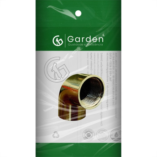 Cotovelo Zamac Garden 90X3/4'' Rosca Rosca Amarelo 10894E