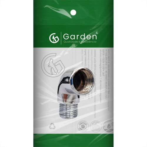 Cotovelo Zamac Garden 1/2'' Macho Femea Cromado 10897Cre