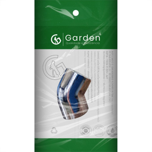 Cotovelo Zamac Garden 45X1/2'' Rosca Rosca Cromado 10899Cre