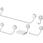 Acessorio Wc Deca Metal Cromado Net Kit Com 5 Pecas 2000.C01
