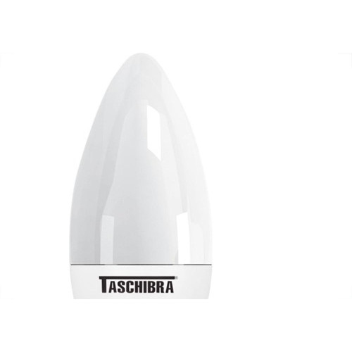 Lampada Led Vela Taschibra 3W 2700K Leitosa Tvl25 
