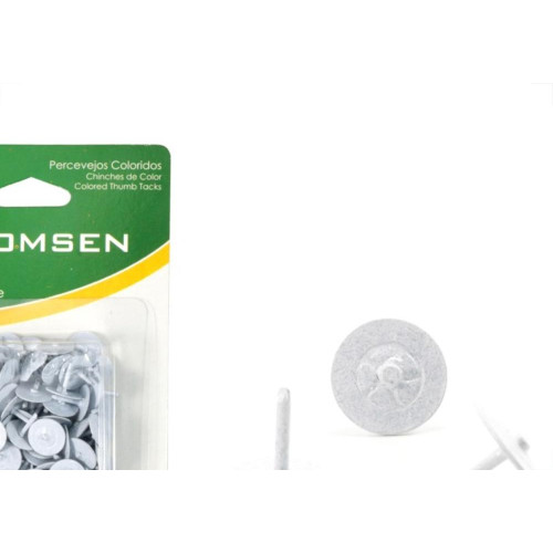 Percevejo Thomsen Branco Cartela Com 50 Pecas Pc-029