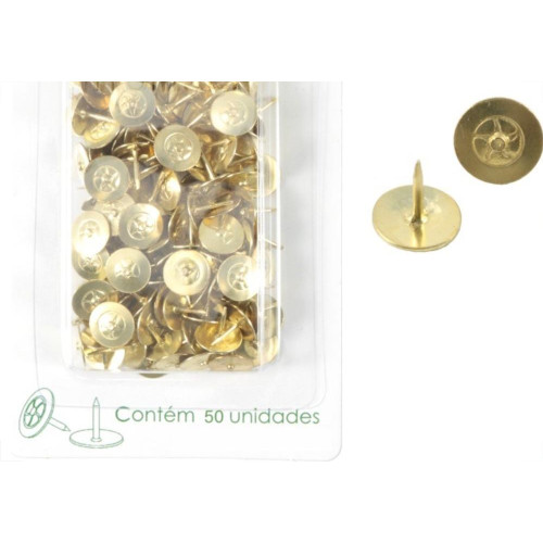Percevejo Thomsen Latonado Cartela Com 50 Pecas Pl-012