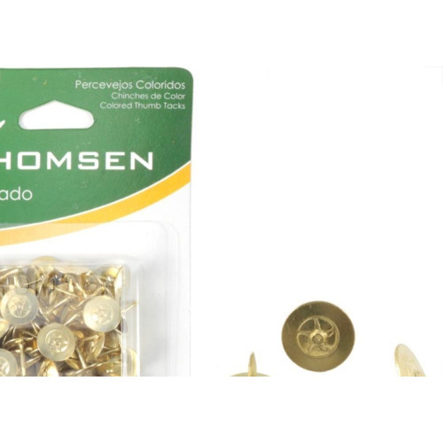 Percevejo Thomsen Latonado Cartela Com 50 Pecas Pl-012