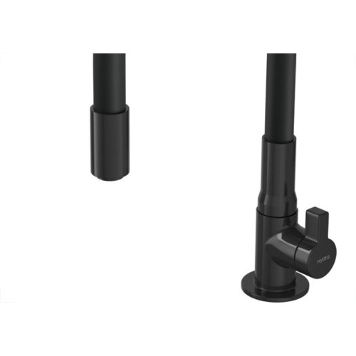 Torneira Metal Bica Movel Mesa Hydramotion Preta/Preta 1167.Ptpthmn