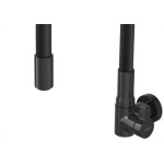 Torneira Metal Bica Movel Parede Hydramotion Preta/Preta 1168.Ptpthmn