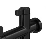 Torneira Abs Hydraplus Maquina/Tanque 1/4V Preta 1155.Pthpl