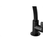 Torneira Abs Bica Movel Mesa Hydraplus 1/4V Preta 1167.Pthpl