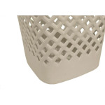 Cesto Papeleiro Plastico Shangri-La Quadrado Marmorizado 24X24Cm 