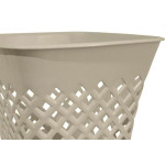 Cesto Papeleiro Plastico Shangri-La Quadrado Marmorizado 24X24Cm 