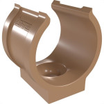 Abracadeira De Impacto Para Tubo Estrela Marrom  1/2'' 2027