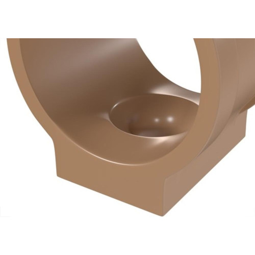 Abracadeira De Impacto Para Tubo Estrela Marrom  1/2'' 2027