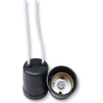 Soquete Com Rabicho Wr Preto 5038 - Kit C/20 