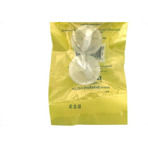 Cartela Tampa Pia/Lavatorio Brasfort Plastico 1'' Com 2 Pecas 7988