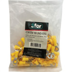 Pre-Isolado Sforplast Anel 4,0/6,0 Amarelo M6  100pcs 4766